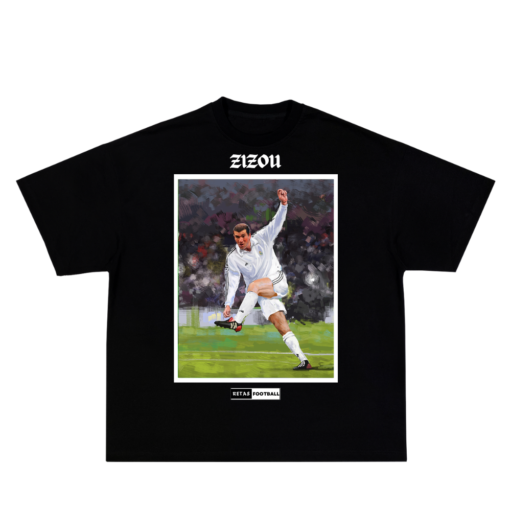 Zinedine Zidane "ZIZOU" - Black T-Shirt