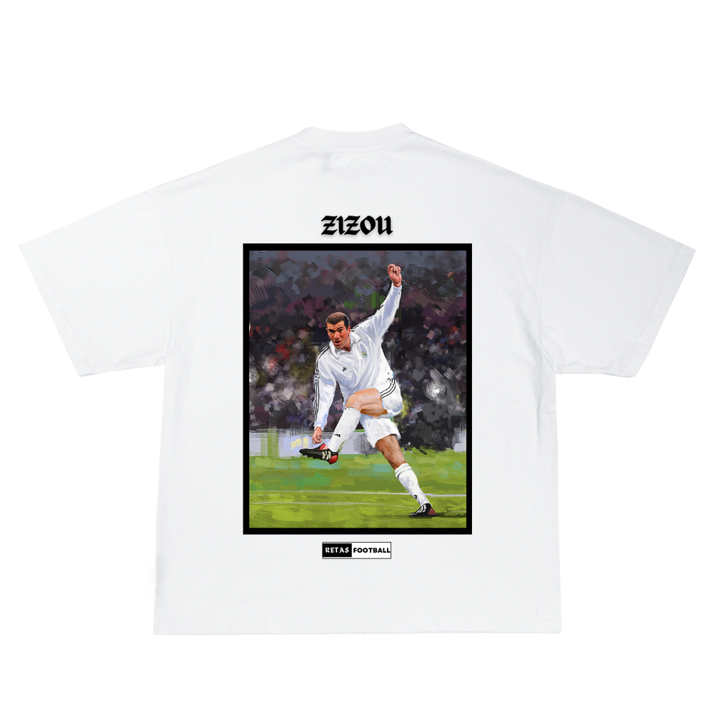 Zinedine Zidane "ZIZOU" - White T-Shirt