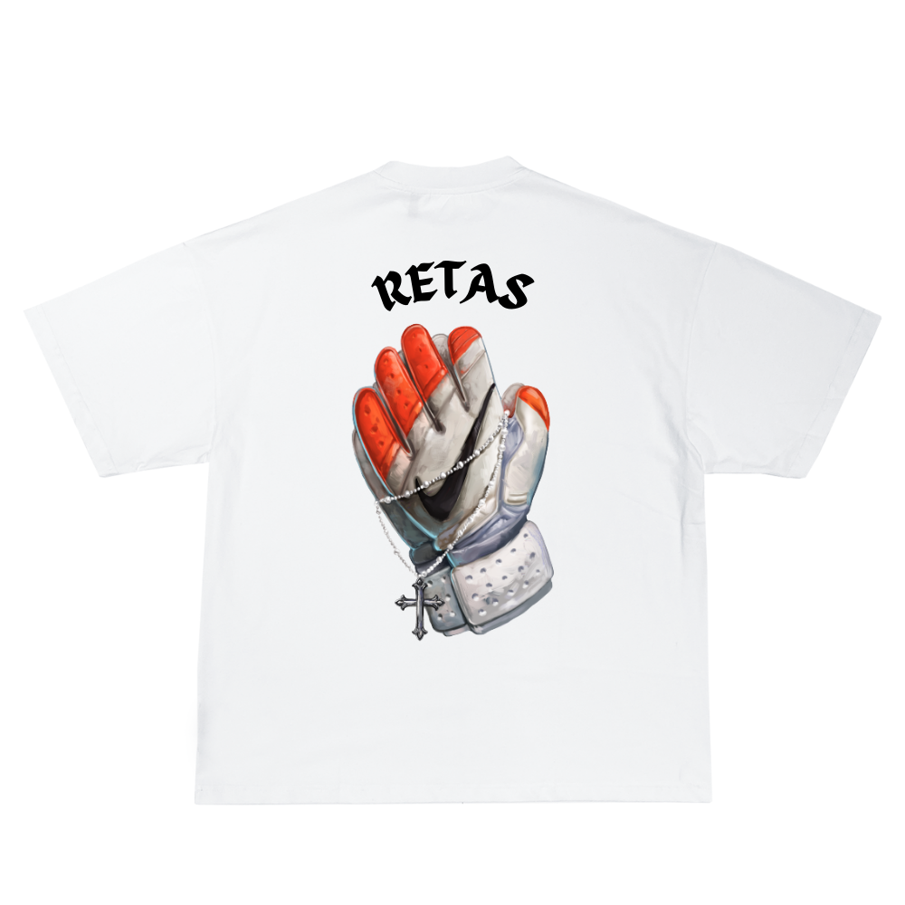 Praying GK Gloves - White T-Shirt